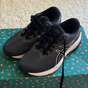 ASICS Black and White Athletic Sneakers women size 7.5